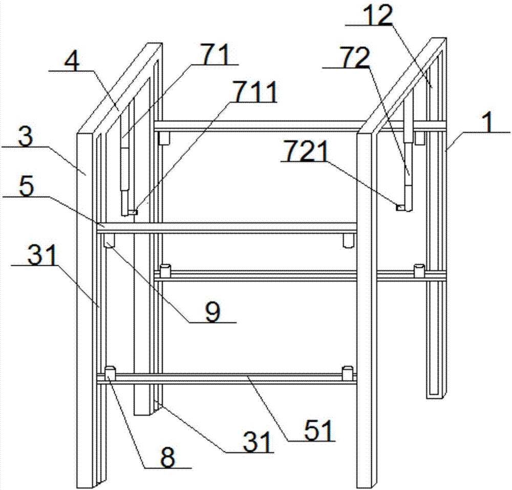 Silkworm breeding frame