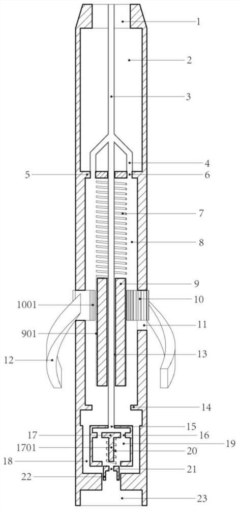 Coal mine underground spiral hydraulic mechanical reaming device