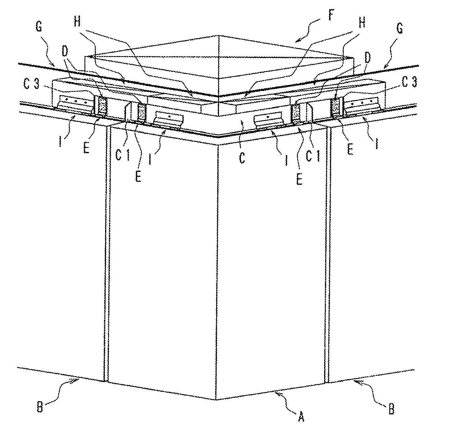 External corner member, constructing structure of external corner portion and construction method of external corner portion using the same