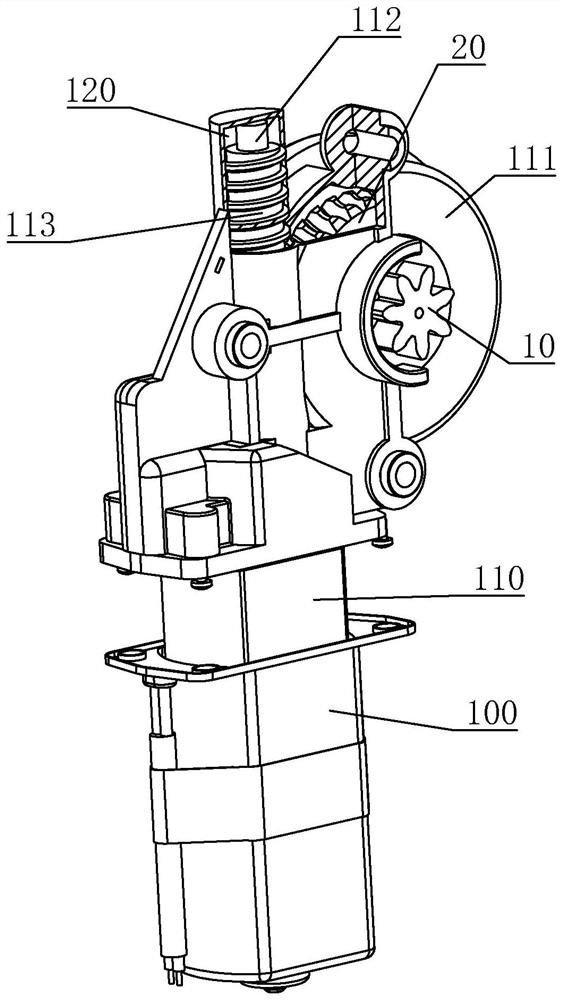 A noise reduction motor unit for lifting and its production method