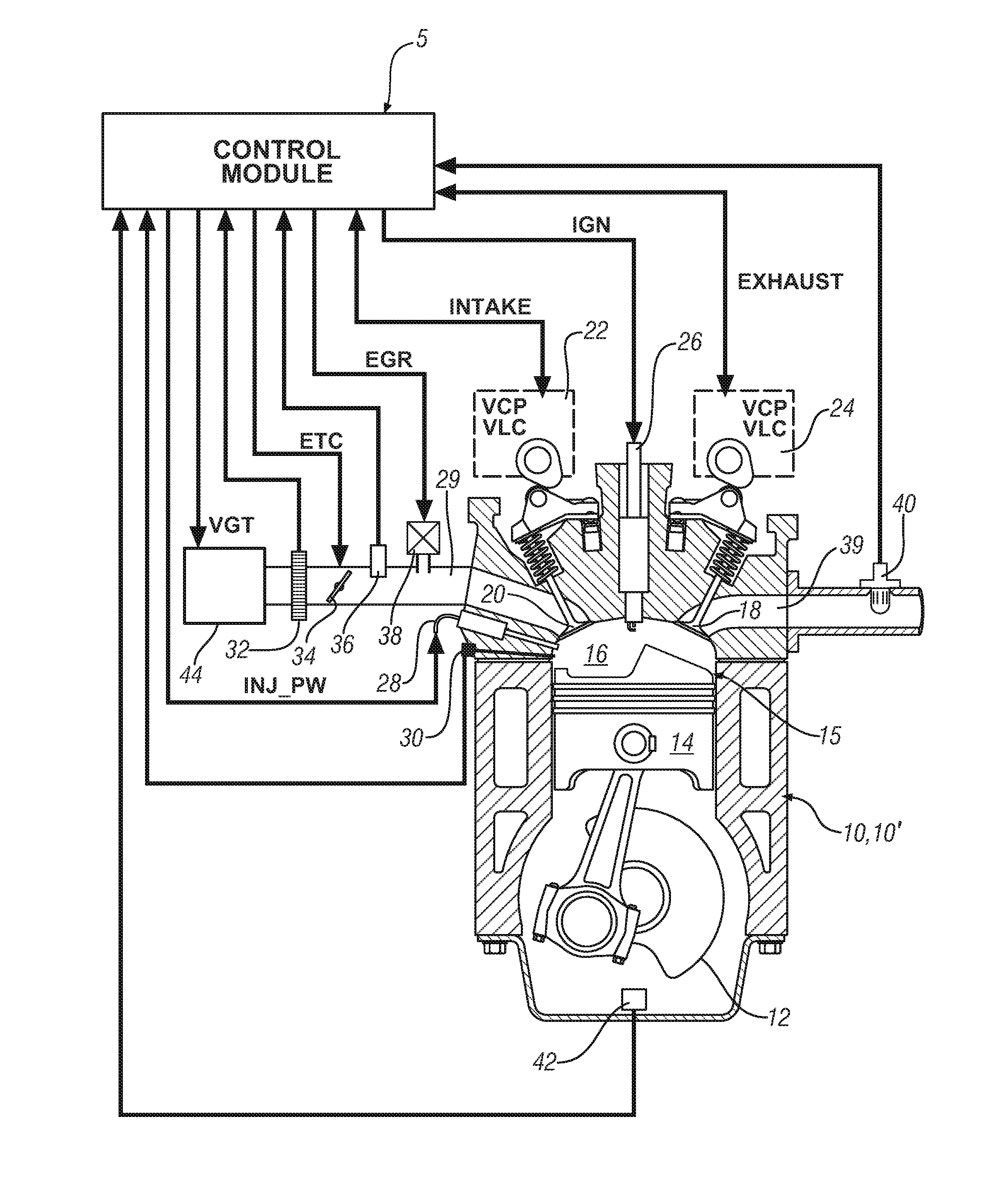 Transient combustion noise control in a hybrid powertrain including an hcci engine