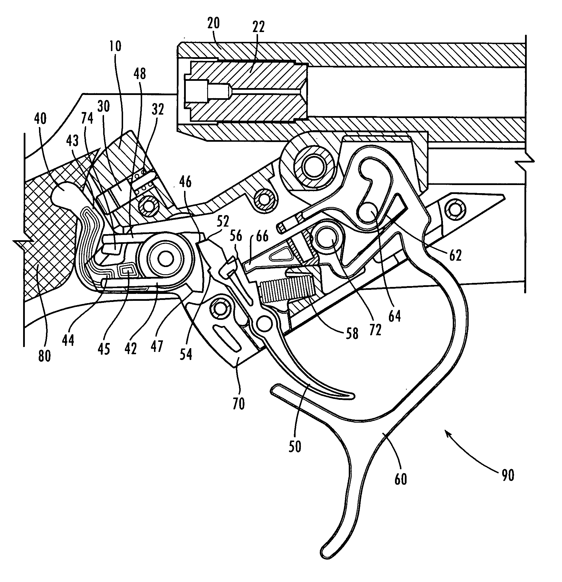 Muzzle-loading firearm with pivoting block action