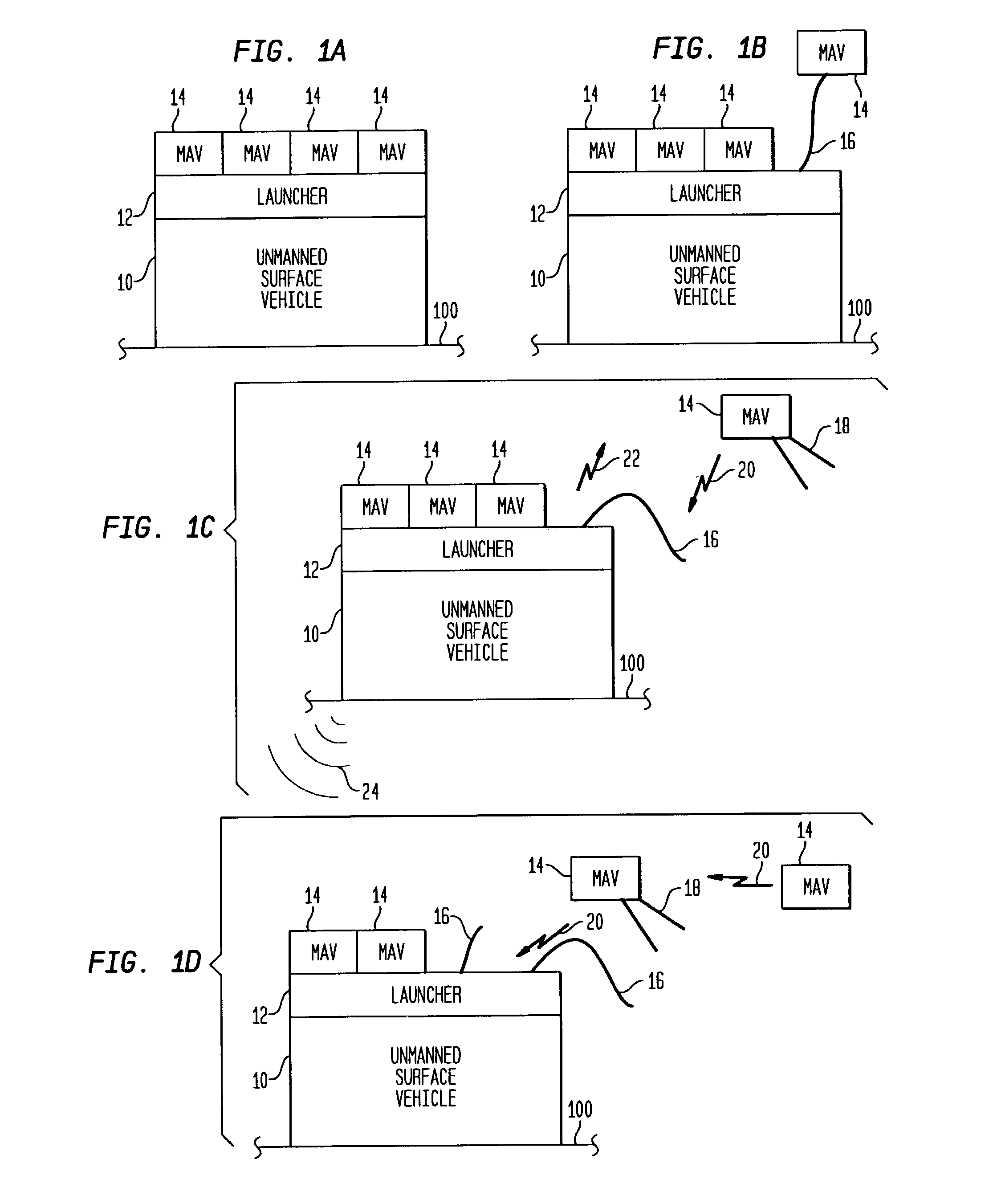 Communications using unmanned surface vehicles and unmanned micro-aerial vehicles