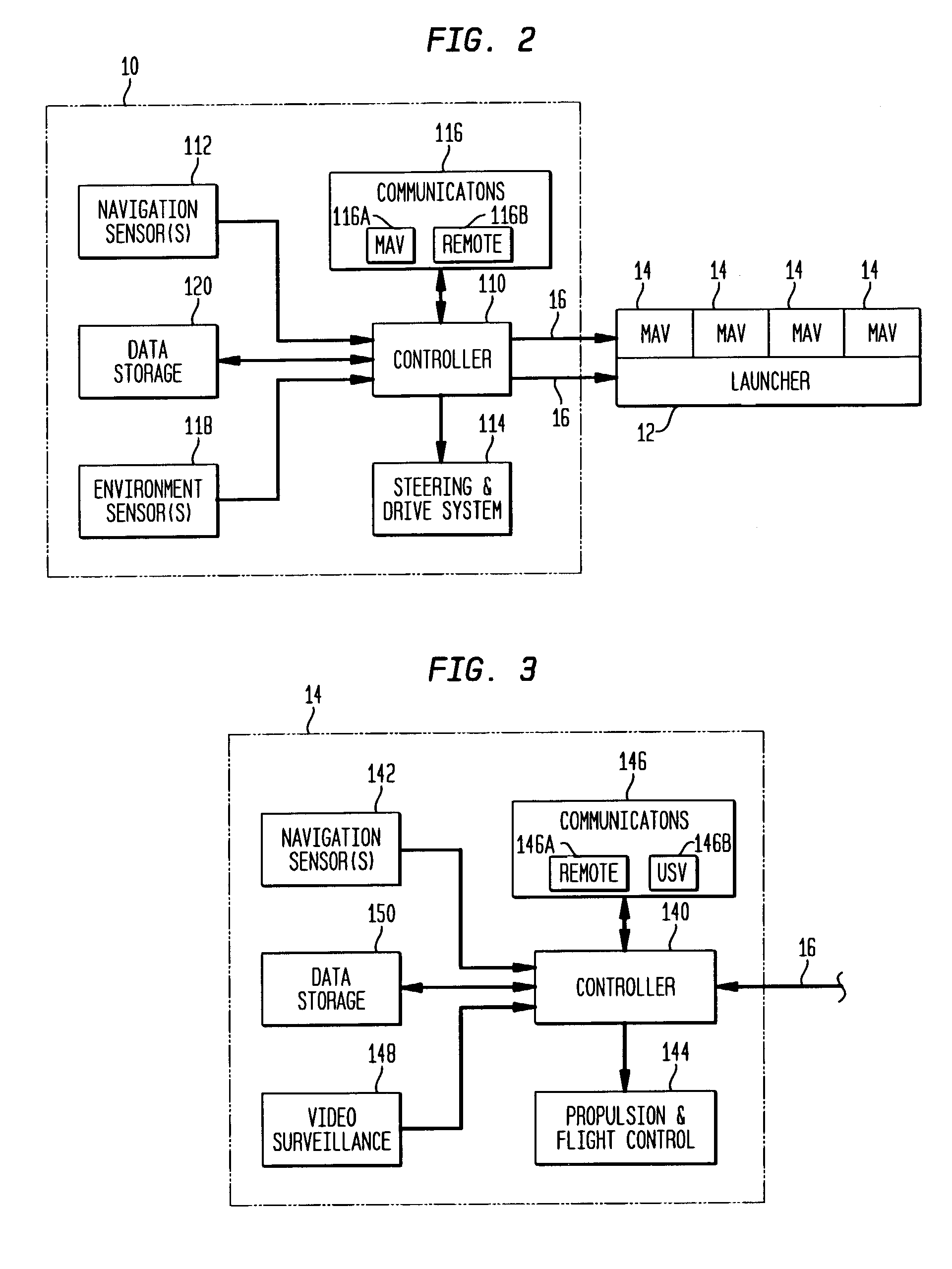 Communications using unmanned surface vehicles and unmanned micro-aerial vehicles