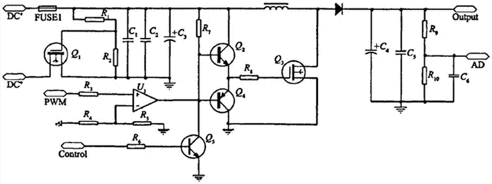 Power lithium battery pack charging management circuit