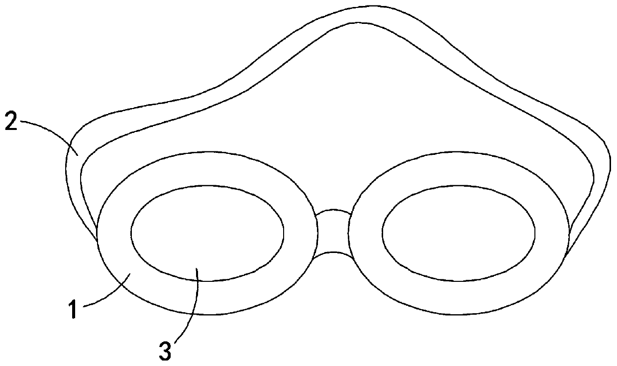 Anti-fog swimming goggles