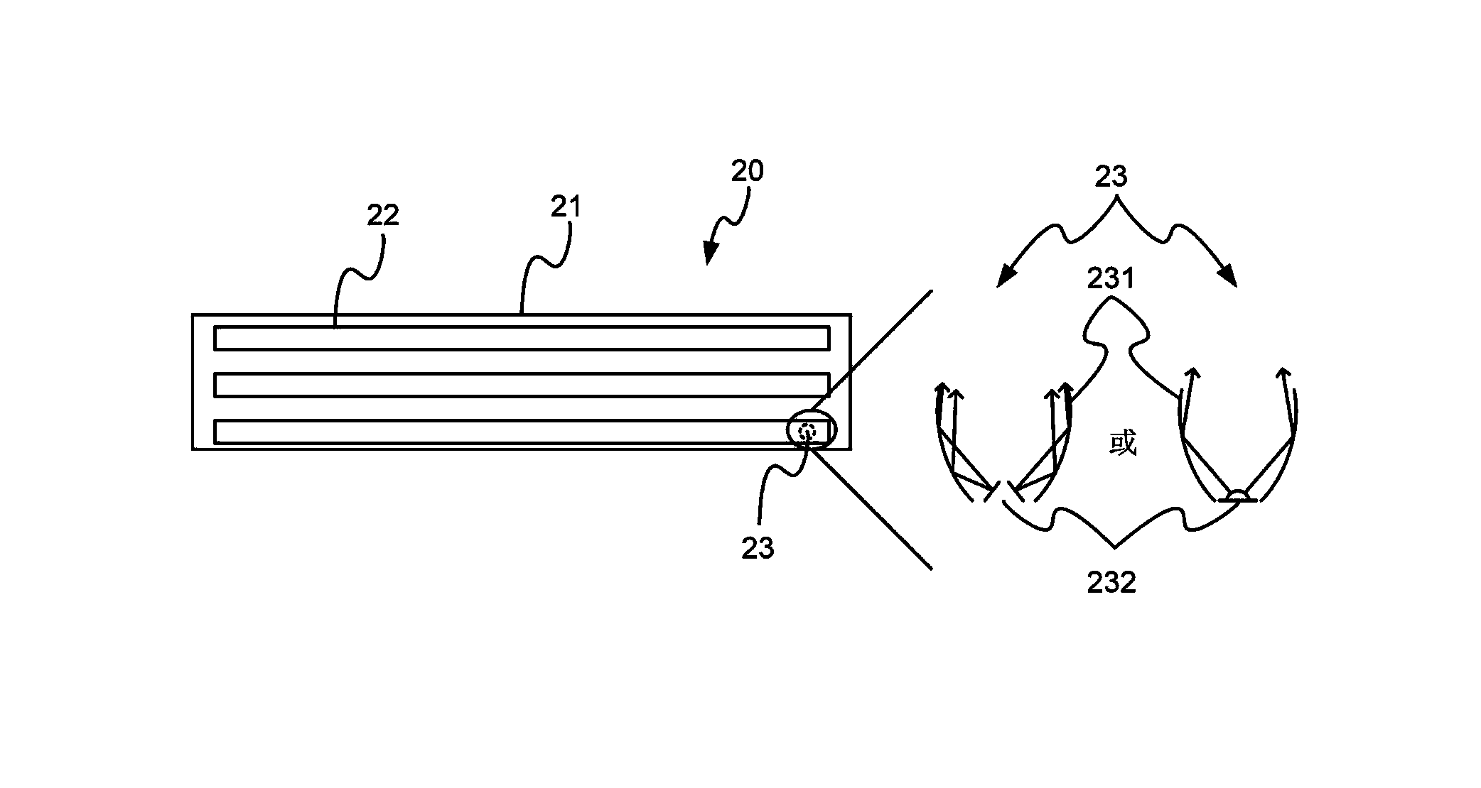 Scanning UV-LED exposure device