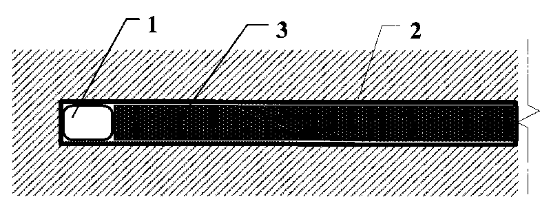 Method for dyeing interface of bursting body