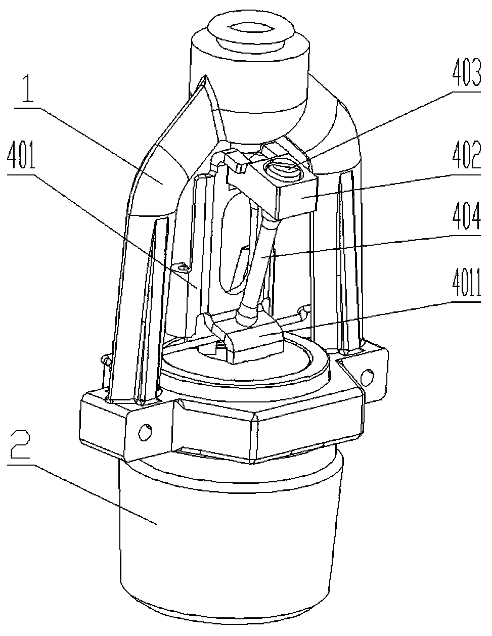 Temperature sensing mechanism of large-diameter spray nozzle, and large-diameter spray nozzle