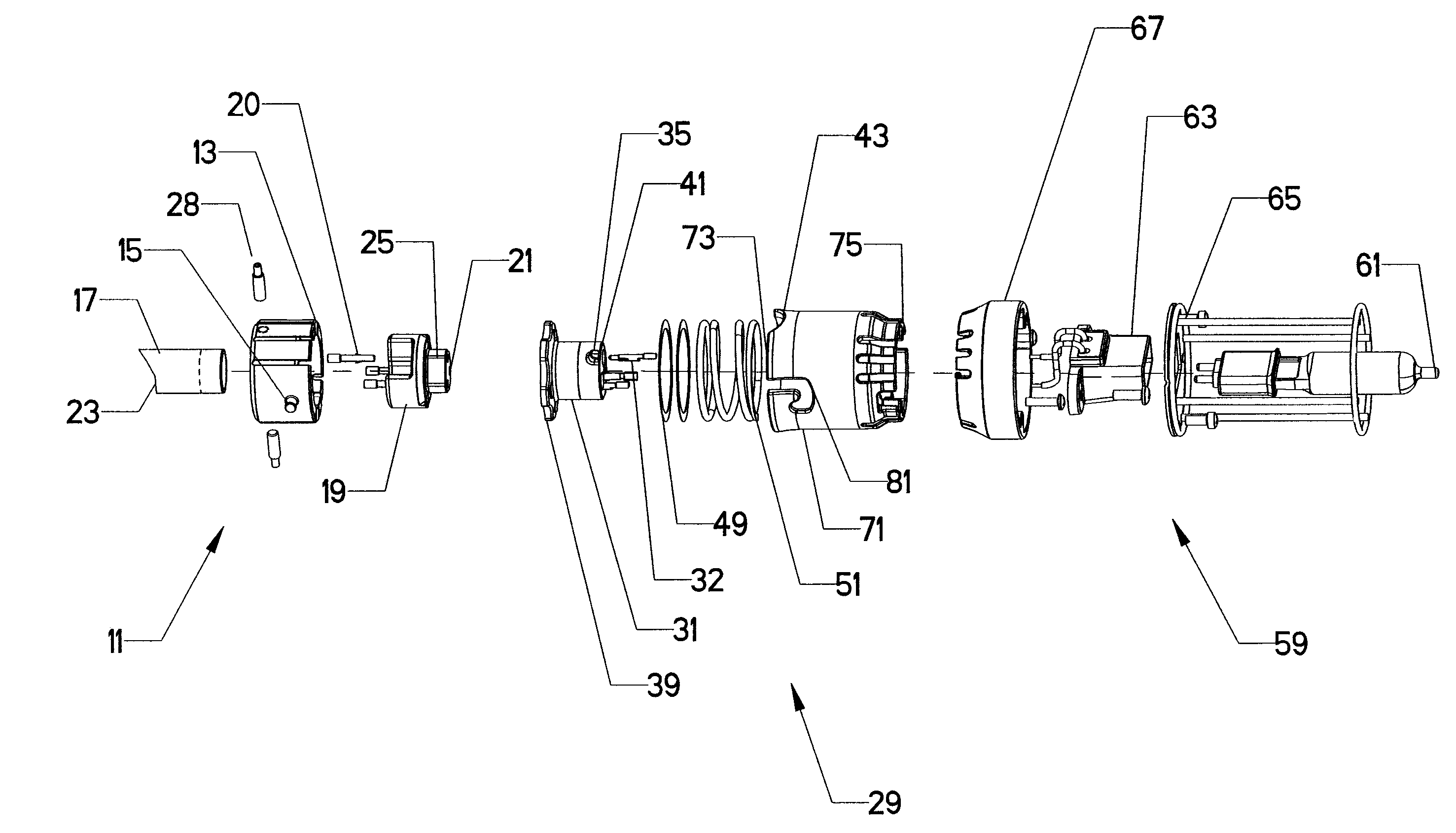 Push and twist electrical connector assembly