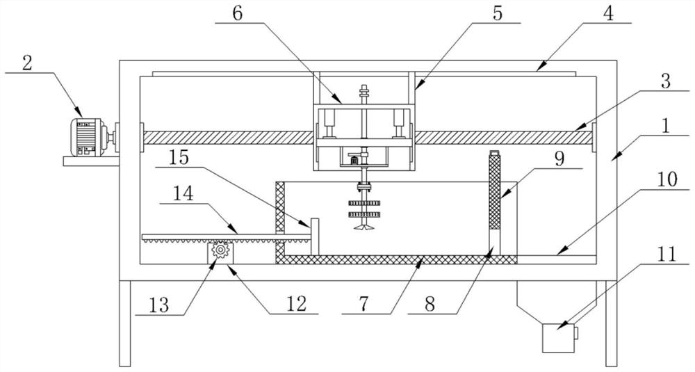 Waste paper treatment device convenient for internal cleaning for environment-friendly machinery