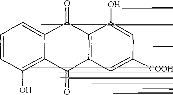 Anthraquinone compound and preparation method and medical application of lysine salt thereof