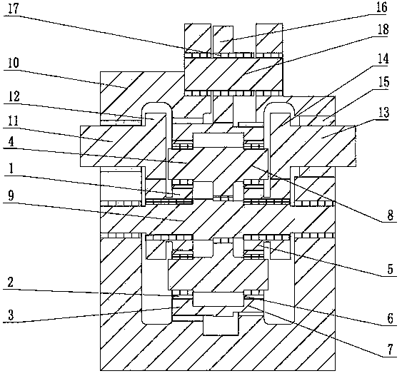 Double planetary gear train type stepless automatic speed change mechanism