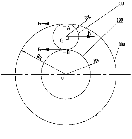 Double planetary gear train type stepless automatic speed change mechanism