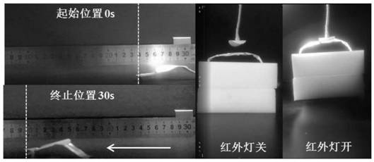 Double-layer film actuator and preparation method thereof