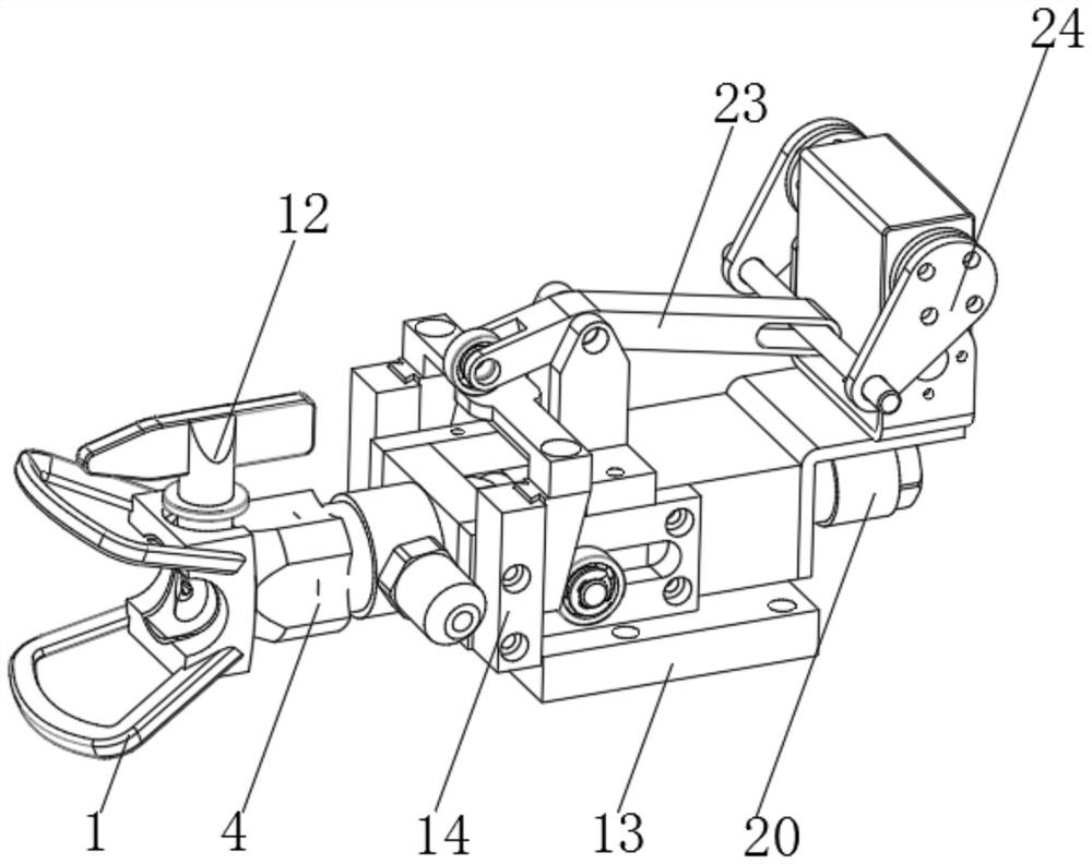 Automatic spraying switching device