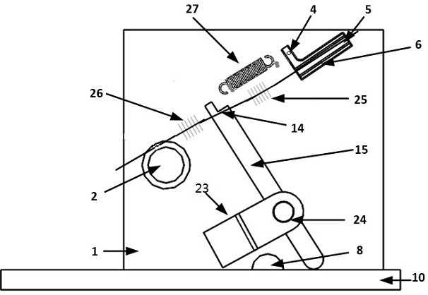 A metal surface corrosion monitoring device based on fiber grating with temperature compensation