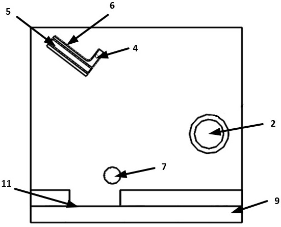 A metal surface corrosion monitoring device based on fiber grating with temperature compensation