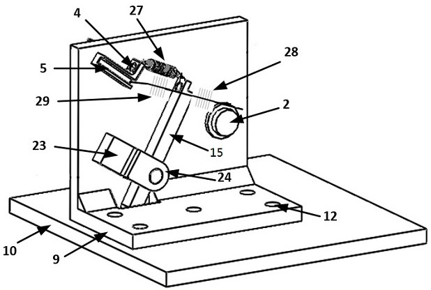 A metal surface corrosion monitoring device based on fiber grating with temperature compensation