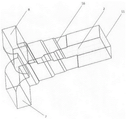 Q-waveband ridge transition ortho-mode transducer