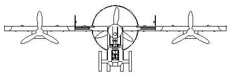 Rear single ducted fan type composite-wing airplane with composite ailerons and additional wings