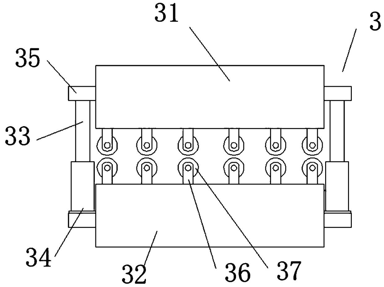 Fur grinding device for fur processing