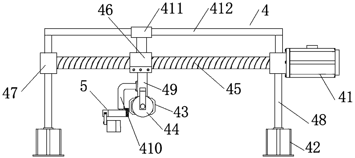 Fur grinding device for fur processing