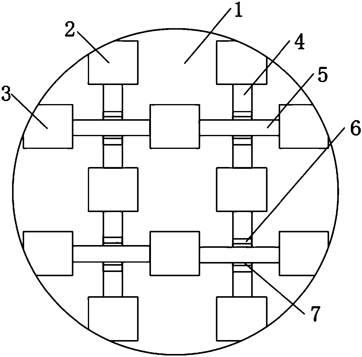 Touch induction electrode structure