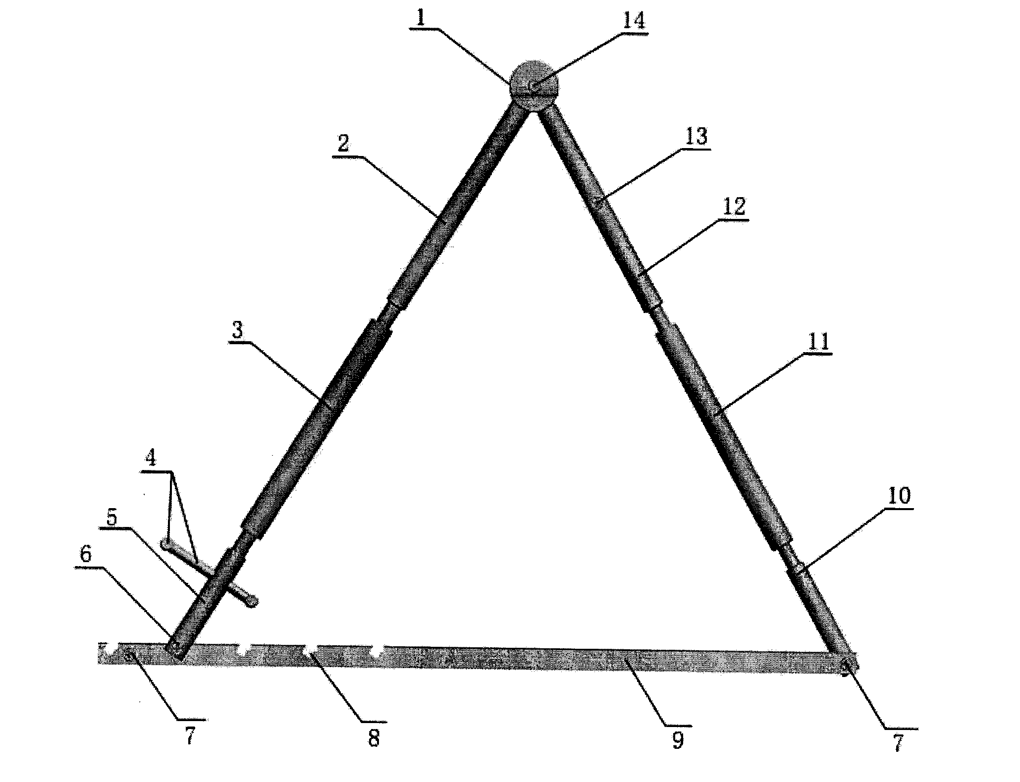 Closed reduction surgical frame for tibial fracture of patient