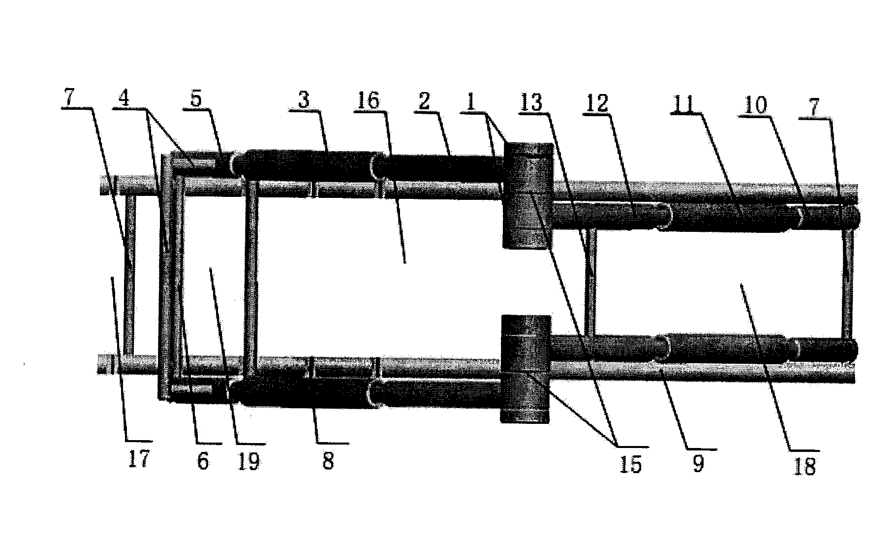 Closed reduction surgical frame for tibial fracture of patient