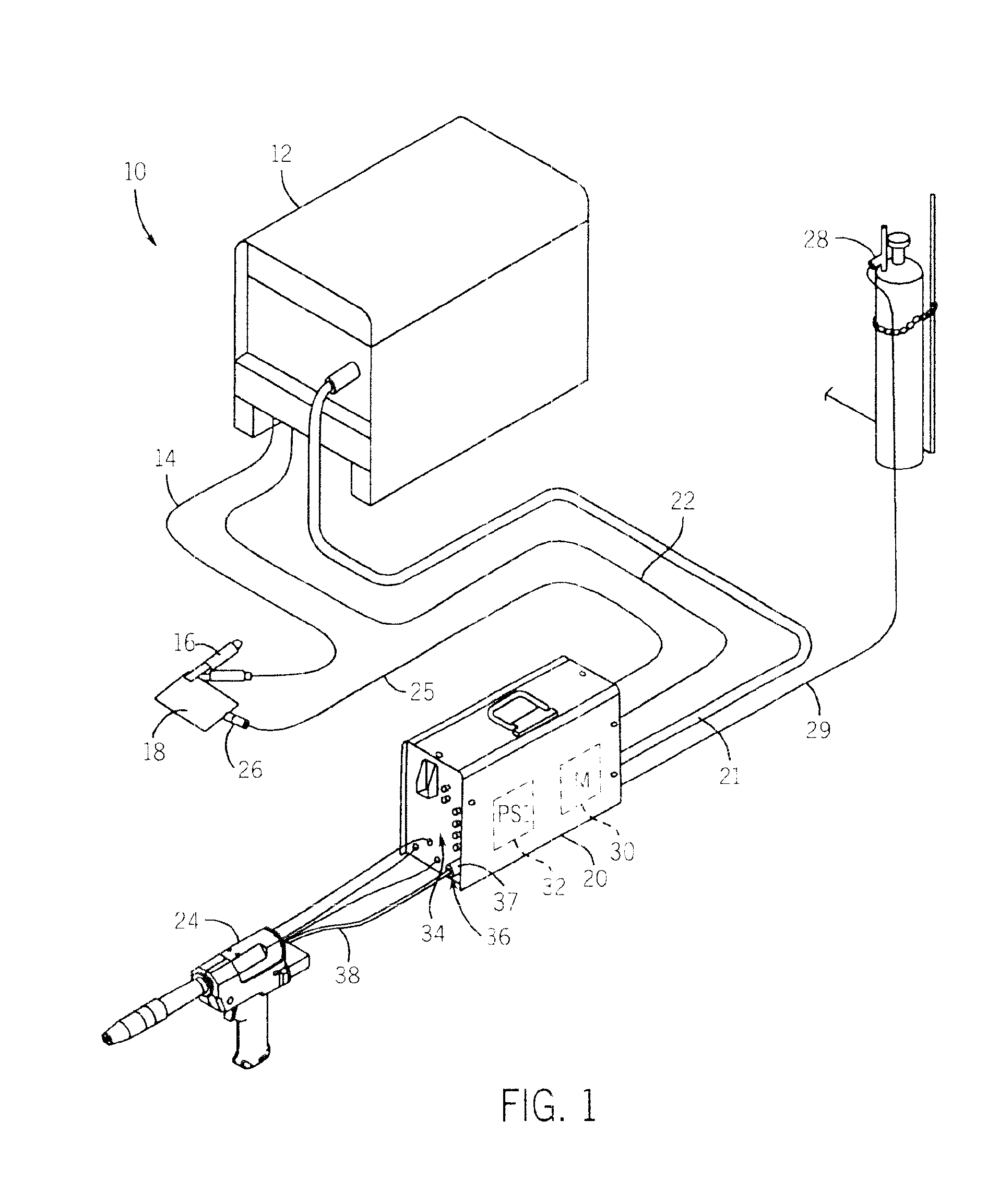 Method and apparatus to automatically determine type of gun connected to a wire feeder