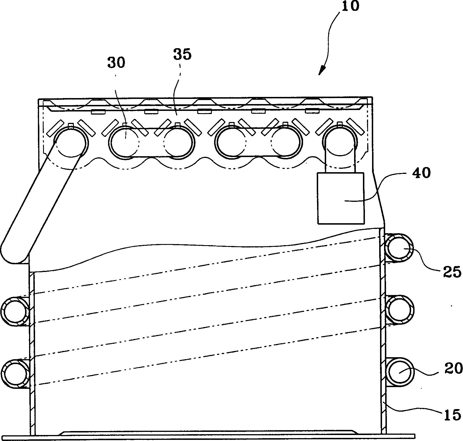 Combustion chamber of gas boiler