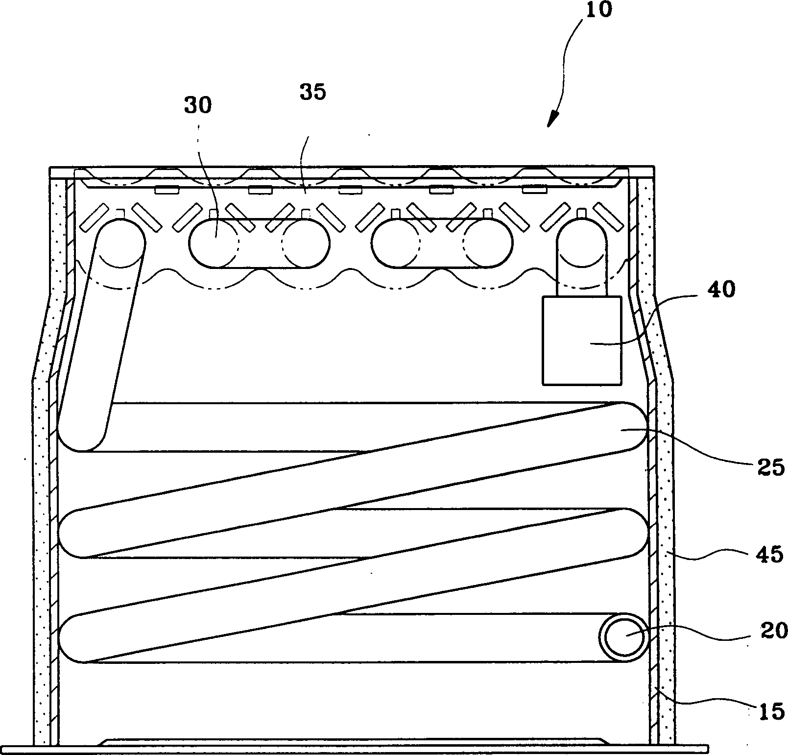 Combustion chamber of gas boiler