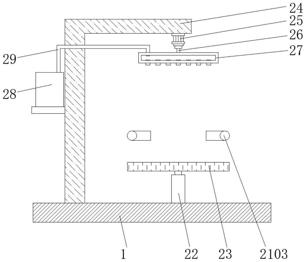 Garment processing printing equipment with flattening function