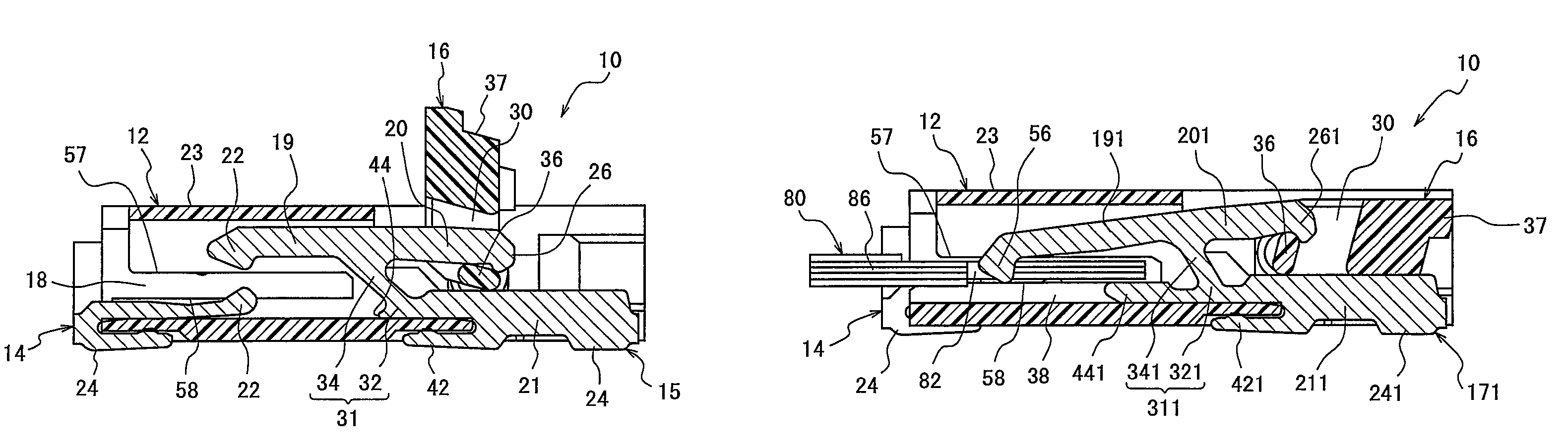 Flexible circuit board connector