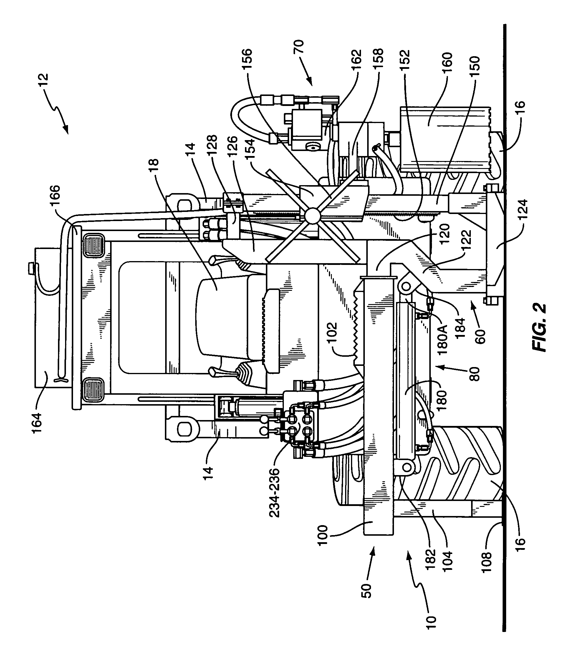 Concrete hole cutting machine