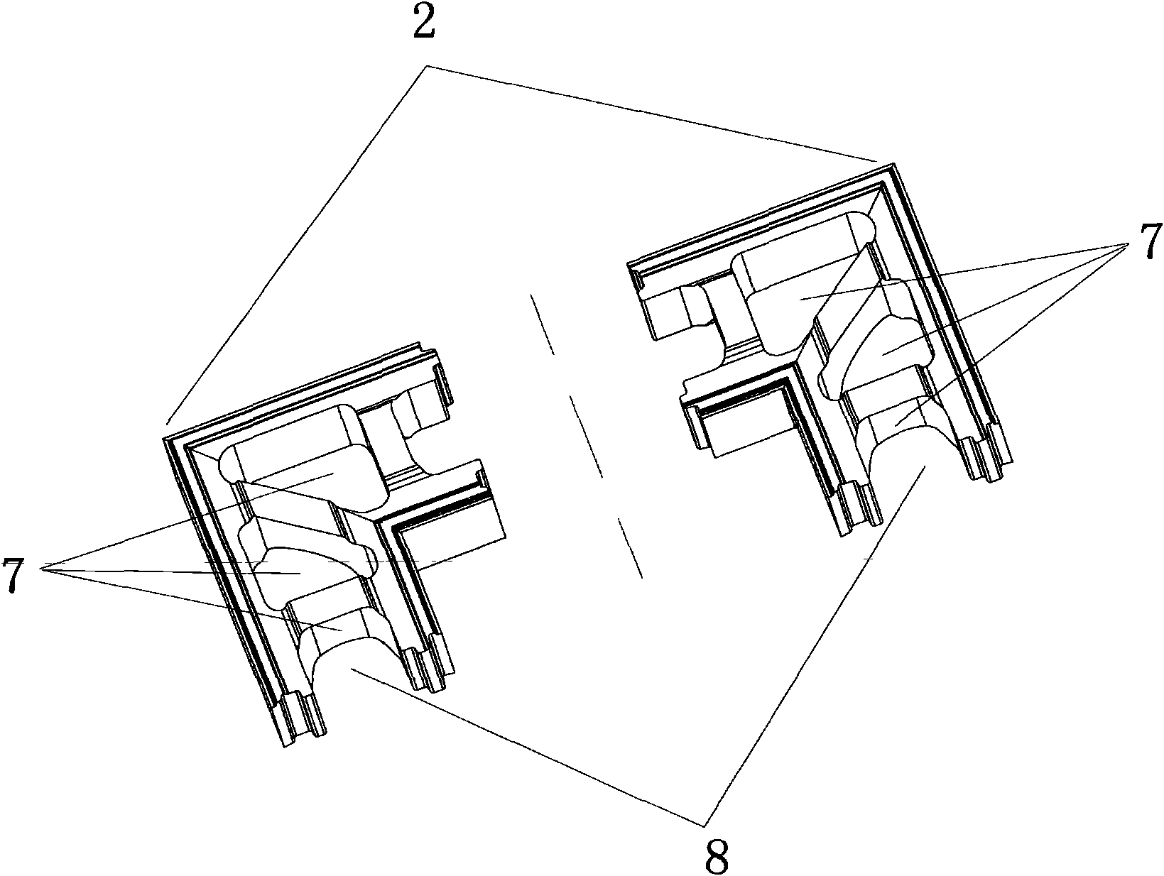 Integral rain inlet and construction method thereof