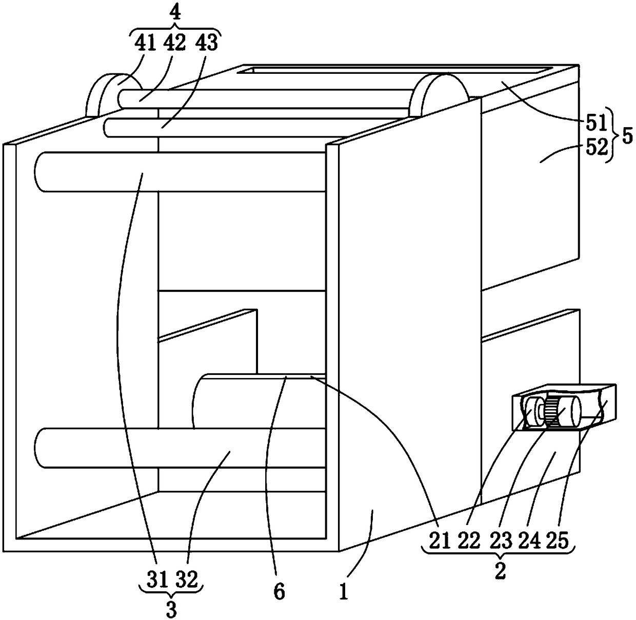 Paper rolling device for paper recording instrument printed with temperature