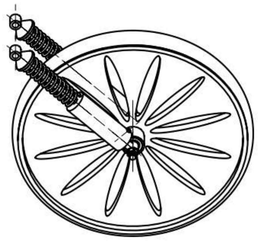 Electric vehicle wheel assembly capable of recycling road surface excitation energy