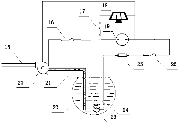 Defrosting and cleaning device for automobile rearview mirror