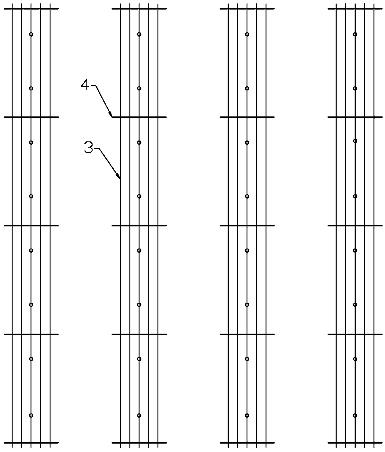 Staggered-layer cultivation method for prunus avium and four-layer arc-shaped shed frame used in method