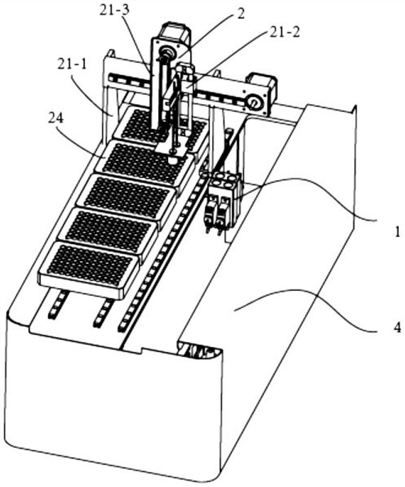 Bacterium counting device with blind operation indication mechanism