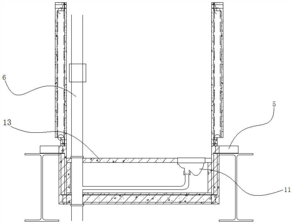 A prefabricated hybrid structure assembly toilet and its manufacturing method