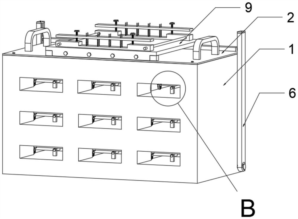 Part classified storage device for PCB plug-in assembly