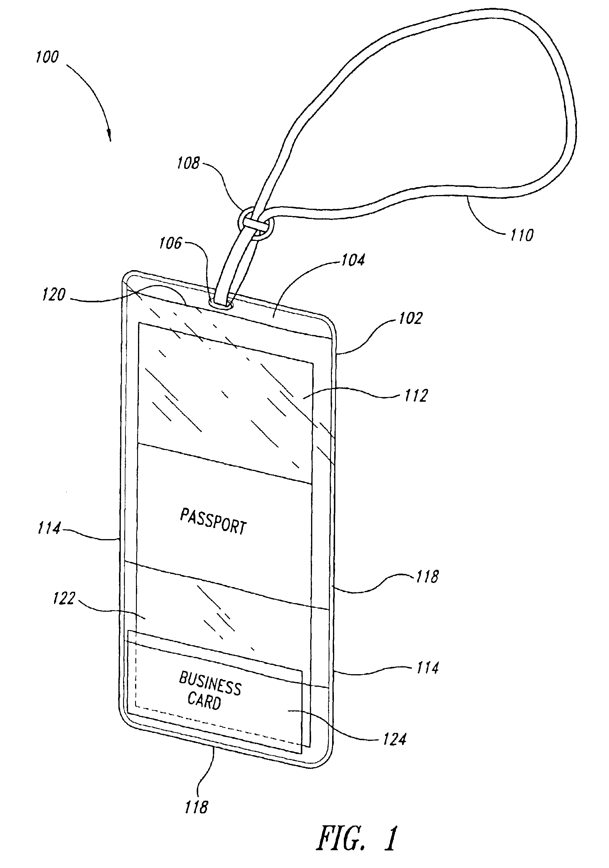 Holder for displaying travel related documents