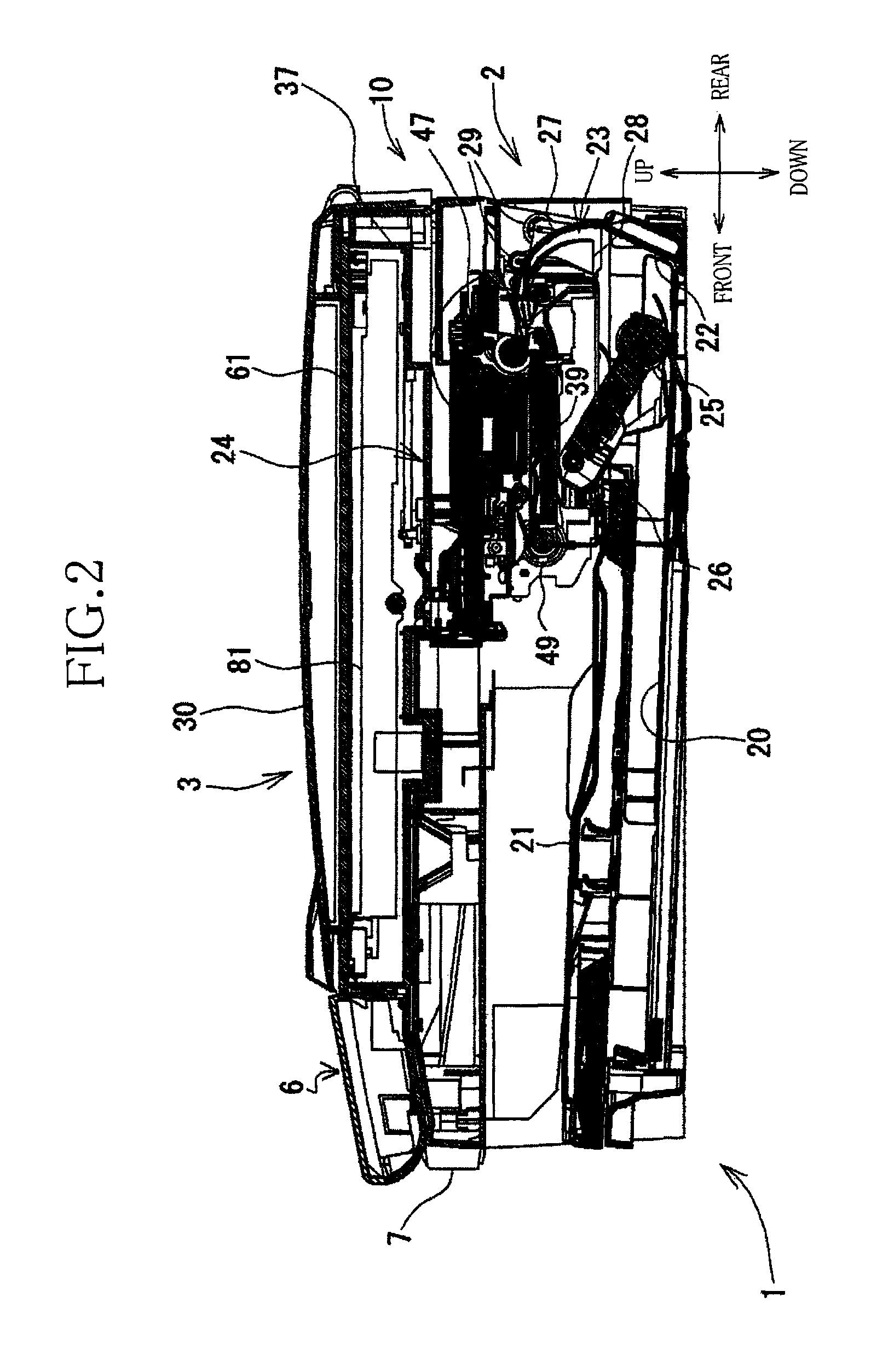 Opening and closing assembly, and multifunction device including the assembly