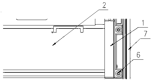 Installing structure and installing method for touch screen and liquid crystal screen of train vehicle-mounted display