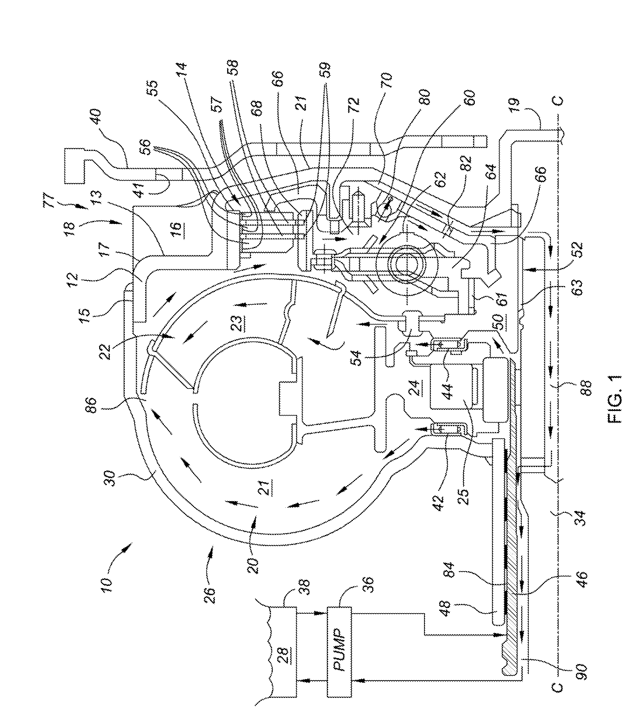 Vane air-cooling system for automatic transmission torque converter