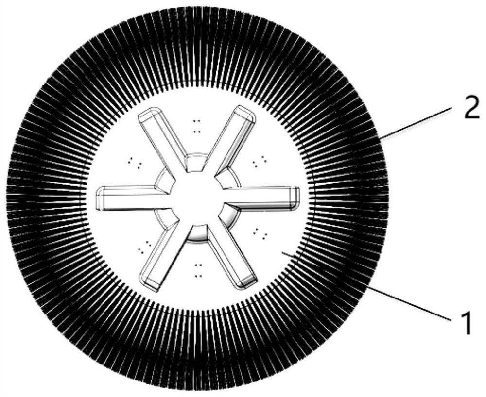 Invisible tire decorative cover and preparation method thereof