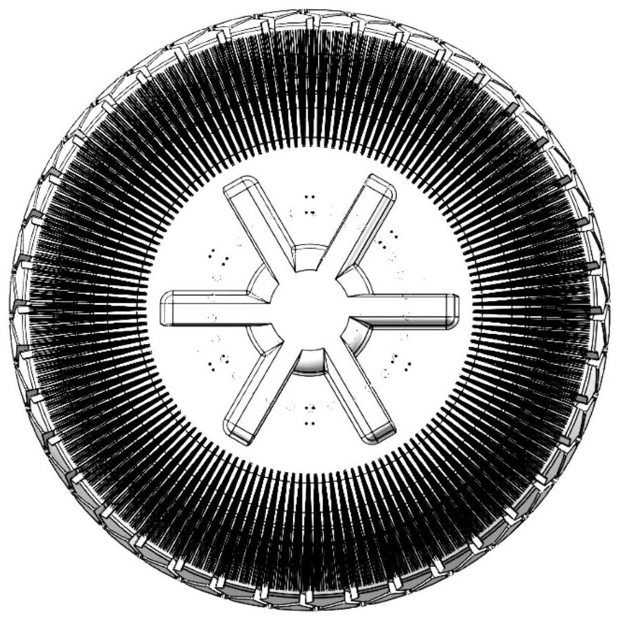 Invisible tire decorative cover and preparation method thereof